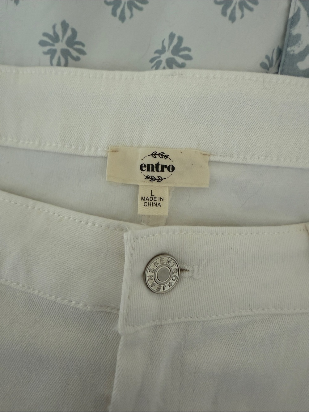 Entro High-Waist Wide-Leg Pants in White - Picture 4 of 4